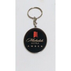 VINTAGE MICHELOB ULTRA AMBER BEER STAINLESS KEY CHAIN